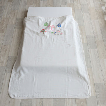 4重ガーゼケット 森の家族 フジキ 日本製 赤ちゃん用 ベビー用【ゆうパケット送料無料】